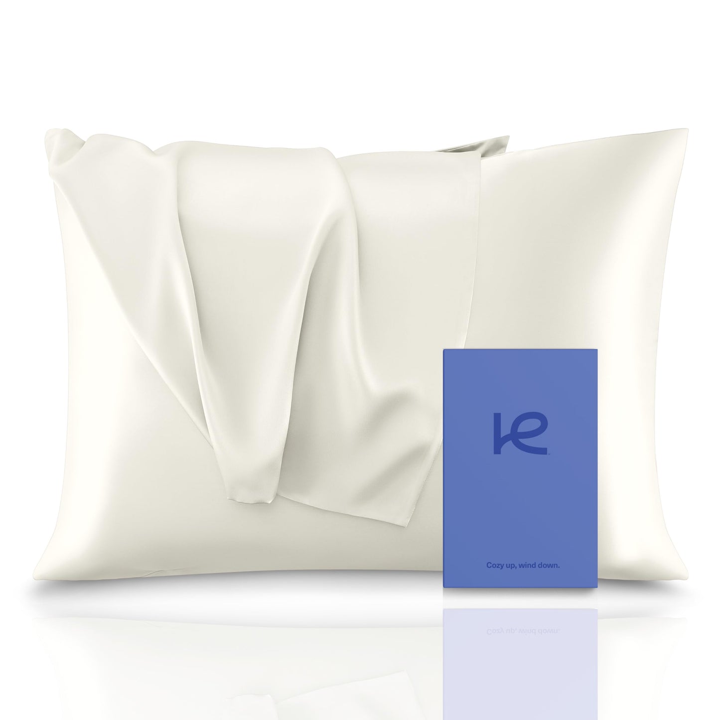 Kickoff 100% Natural Organic Mulberry Soft Silk Cooling Pillowcase, Highest 6A+ Grade 22 Momme