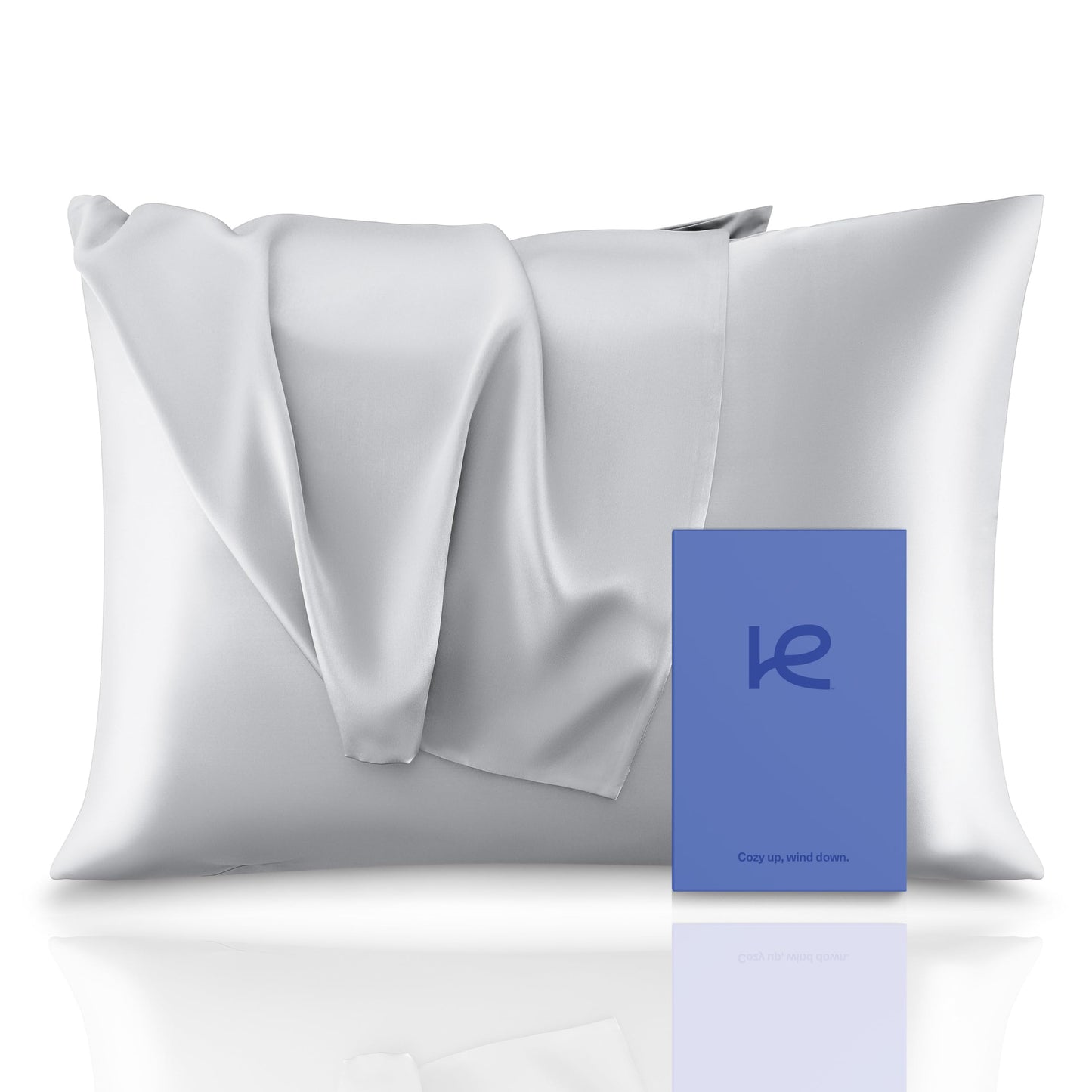 Kickoff 100% Natural Organic Mulberry Soft Silk Cooling Pillowcase, Highest 6A+ Grade 22 Momme